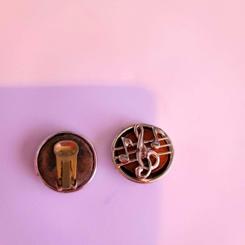 Vintage Music Clip-on Earrings